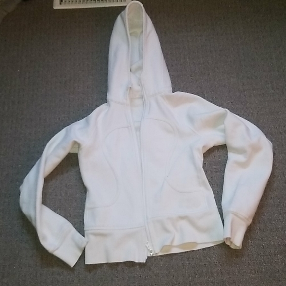 white lululemon zip up